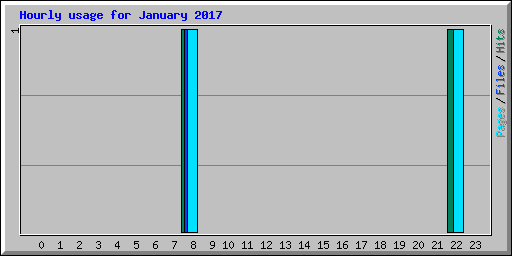 Hourly usage for January 2017